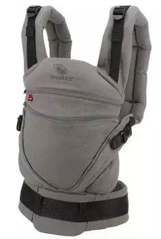 Manduca XT Babytrage melange grey, Bio-Baumwolle, 3 Tragepositionen (XT)