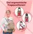 Manduca XT Babytrage melange grey, Bio-Baumwolle, 3 Tragepositionen (XT)