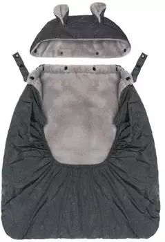 Fillikid Tragecover wind- & wasserabweisend mit Fleece-Innenfutter und Kapuze (H031)
