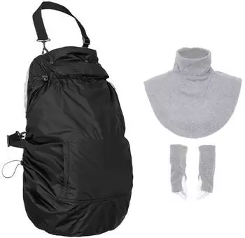 Hoppediz Fleece-Cover 3-in-1 Tragecover mit Regenschutz, stone