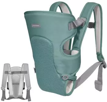 KIKKABOO MYRA Babytrage ergonomisch, atmungsaktives Netz, mint (31108010077)