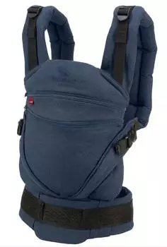 Manduca XT Babytrage Bio-Baumwolle, 3 Tragepositionen, melange blue
