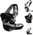 Moni Carry Go 2-in-1 Babytrage Bauch & Hüfte, schwarz (Carrier Carry Go 2)