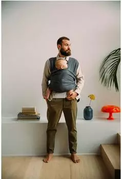 Koala Babycare Cuddle Band 2.0 Babytrage-Wickeltuch, Bio-Baumwolle, Unisex (Cuddle Band 2.0)