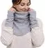 Hoppediz Fleece Schalkragen und Stulpen, grau