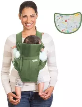 Infantino Swift Classic 2-in-1 Babytrage vorne und hinten, oliv (300157-00)