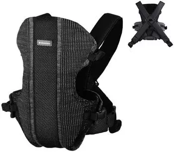 KIKKABOO Gwen Fly Knit Babytrage, schwarz (31108010055)