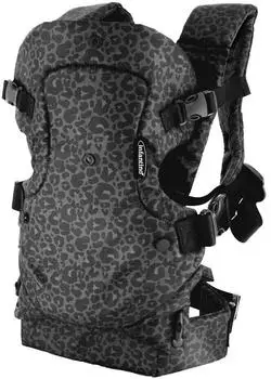 Infantino Flip 4-in-1 Babytrage, schwarz leopard