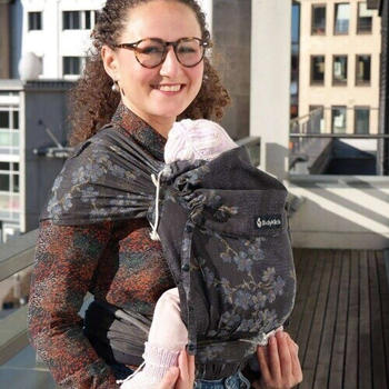 Didymos Babytrage Didyklick 4u Blaue Bl&uuml;te