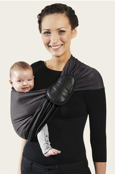 Je Porte Mon Bébé Little Wrap without a knot Charcoal Grey/Black