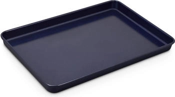 Zyliss E980191 Backblech, Antihaftbeschichtung, Carbonstahl, Dunkelblau, Backform/Backformen/Braten, Spülmaschinenfest, 5 Jahre Garantie