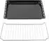 ICQN Backblech & Grillrost Set 445x375x35mm, Emailliert, Verchromt (445-set-35-bakingtray-grill)