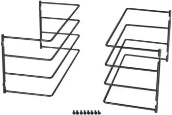Sotech Backblechhalter f&uuml;r 4 Bleche, 364x140x182mm, Schwarz-Chrom (600mm Schrank)