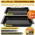ICQN Backblech Set 465x370mm emailliert, 30 & 60mm Tiefe (icqn-bsh-backblech-30-60-set)