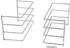 Sotech Backblechhalter für 4 Bleche, 364x140x182mm, Chrom poliert