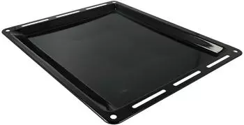 vhbw Backblech 42,2x37,6x5cm, antihaftbeschichtet, emailliert schwarz (179966482-11)