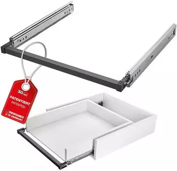 Sotech VarioSlide Schwerlastauszug Einhandverriegelung 100kg, 700mm (137153)