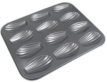 De Buyer Madeleine tray non-stick steel 12 cavities 26 x 20 x 1.4 cm