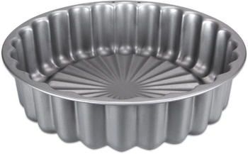 St&auml;dter Charlotte We-Love-Baking, Backform, Kuchenform, Metall, Silber, 26 cm