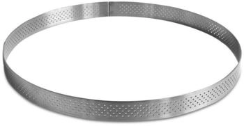 St&auml;dter Tarte-Rahmen Rund Perforiert Backrahmen Backring Backform &Oslash;24.5cm H 2cm