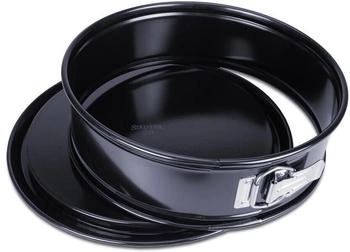 St&auml;dter We love baking Serie Springform EMAILLE &oslash; 26 cm / H 7 cm Schwarz mit Flachboden