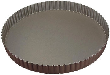 Gobel Fluted round pie dish fixed base non-stick steel 20 cm