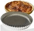 ecodis Round perforated tart mold with removable base white iron 28 cm