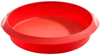 Lékué runde Kuchenform Silikon 20 cm Rot
