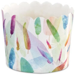 Städter Papierform Rainbow Feathers Ø 6/7 cm / H 5,5 cm Bunt Maxi 12 Stück