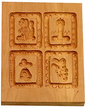 St&auml;dter Holzserie 4 Motive 10 x 12 cm