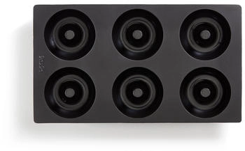 Lékué Donutform Silikon 6 Stk. Schwarz