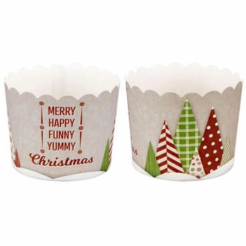 Städter Papierform Yummy Christmas Ø 6/7 cm / H 5,5 cm Bunt Maxi 12 Stück