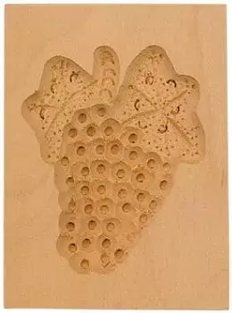 Städter Holzserie Traube 5,5 x 8 cm