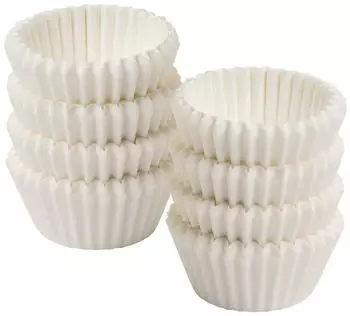 Zenker Papier-Pralinenförmchen Ø2,5cm, weiss, 200 Stk.