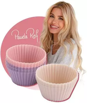 Fackelmann Pamela Reif Muffinf&ouml;rmchen, Silikon 12-teilig
