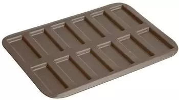 Gobel Backblech Mini-Financiers / Biscuits Roses de Reims, antihaftbeschichtet, 12 Mulden, 290x198mm (267030)