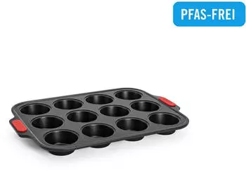 Woll Backform Lets Bake Silikongriffen 36 x 28 cm schwarz