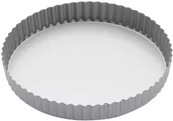 Kitchen Craft Flan- und Quicheform Antihaft loser Boden Kohlenstoffstahl 24,5cm (KC2BK17)