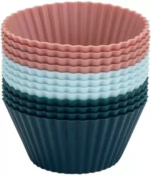 Dr. Oetker Muffinf&ouml;rmchen Vintage Oster Manufaktur, Silikon, 12-teilig