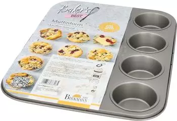 Birkmann Bakers Best Muffinform 12er, &Oslash; 7cm, Antihaftbeschichtung
