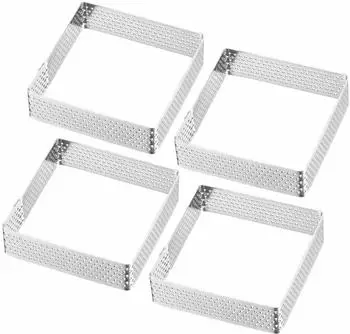 Westmark Tartelette-Rahmen quadratisch 7x7cm, 4 St&uuml;ck (341122E3)