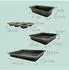 Relaxdays Backformen-Set 4-teilig (Muffinblech, Brotbackform, Bratenform, Kastenform)