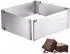Westmark Backrahmen quadratisch, verstellbar 15,5–28cm, 8cm hoch, Edelstahl (31332260)
