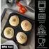 Moritz & Moritz Backform Brot & Burger Silikon, rund 12cm Ø, inkl. Teigschaber & Rezeptheft (2LE0906-CF-390)