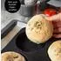 Moritz & Moritz Backform Brot & Burger Silikon, rund 12cm Ø, inkl. Teigschaber & Rezeptheft (2LE0906-CF-390)