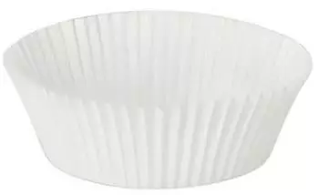 Papstar Backförmchen rund, weiß, Ø 5,5cm × 2,5cm