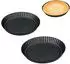 Relaxdays Obstbodenformen 3-tlg. Set, antihaft, Ø 21/26/28cm, 6er-Set (10053523_0)