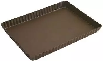 Gobel Rechteckige Tarteform antihaftbeschichtet fester Boden 29x20,5cm (225710)