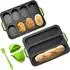 LuxusKollektion Baguette-Backform Silikon mit Isolationshandclip und Ölpinsel