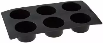 Lékué Muffinform Silikon 6 Stück schwarz